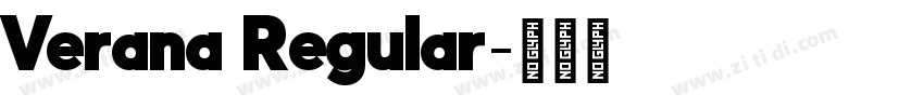 Verana Regular字体转换 Verana Regular字体转换